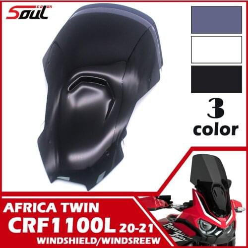 Motorcycle Windshield WindScreen Visor Viser Fits For HONDA CRF1100L AFRICA TWIN 2020 2021 ADVENTURE SPORTS 20-21 Double Bubble