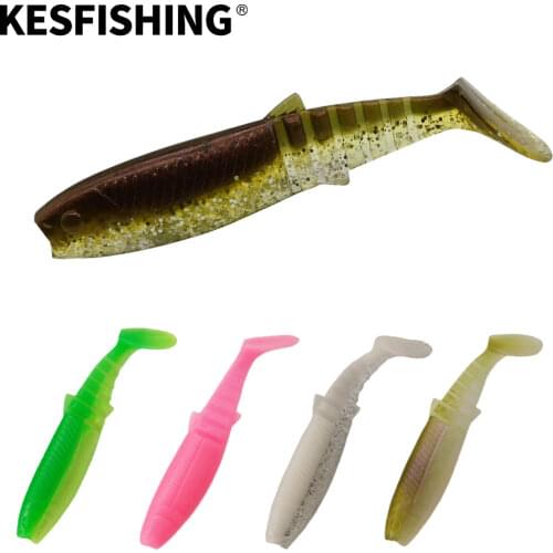 KESFISHING Fishing Bait Cannibal 75mm 100mm Carp Fishing Lures Soft Sea Lures Isca Artifical Swimbait Zander Jigging Lure
