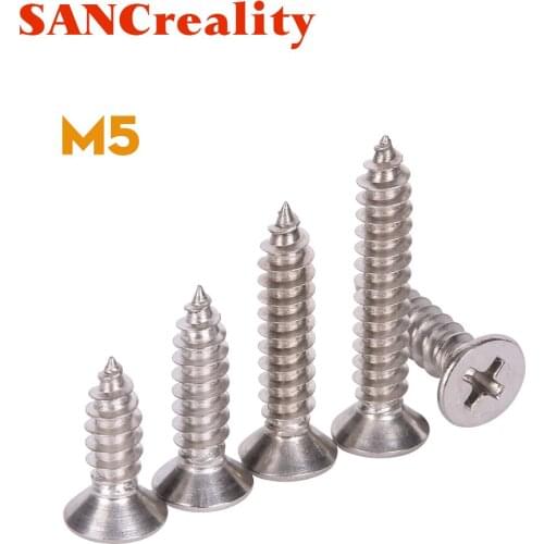 Cross Flat Head Self Tapping Screw Assortment Wood Thread Nail Screw Sets DIY Countersunk Head Smal Scres