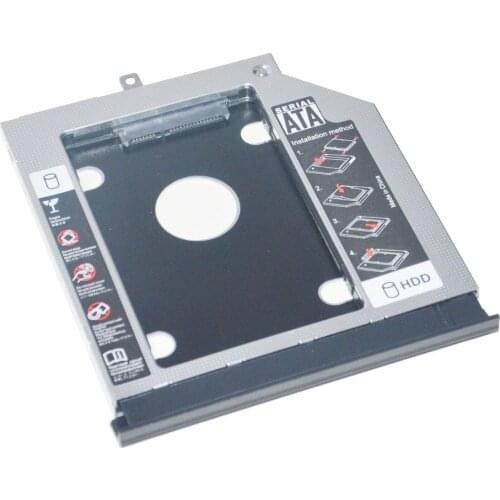 Bezel Front Cover Faceplate + Bracket 2nd SATA 3.0 2.5" Hard Drive HDD SSD Optical Caddy for Lenovo IdeaPad 310 510 XiaoXin 310