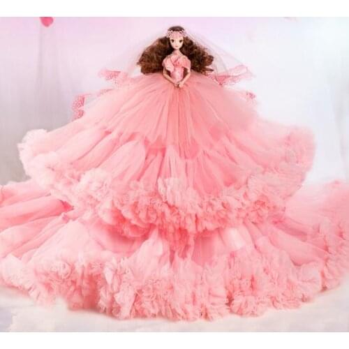 Recommend Top Quanity 43cm 12 Joint Body Fantasy Wedding Dressed Princess Dolls For Girl Toys Gift