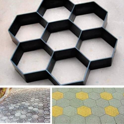 Manual Paving Cement Brick Concrete Mold DIY Plastic Concrete Cement Paving Formwork Garden Stone Road Mold Garden Decoration