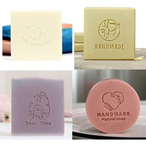 DIY Soap Stamp Chapter Resin Acrylic Seal Organic Natural Soap Making Tools Handmade Letter Lovely Baby Patern Chapters
