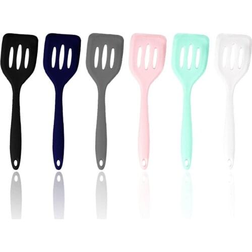 Silicone Nonstick Slotted Turners Pot Shovel Cooking Spatula Fried Shovel Flexible Silicone Frying Pan Turner Kitchen Spatula