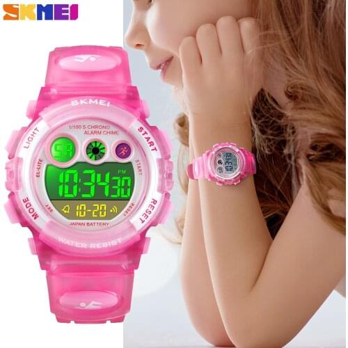SKMEI Brand Sport Children Watch Fashion Waterproof LED Digital Watch Kids Alarm Date Watch for Boys Girl Gift Reloj Deportivo