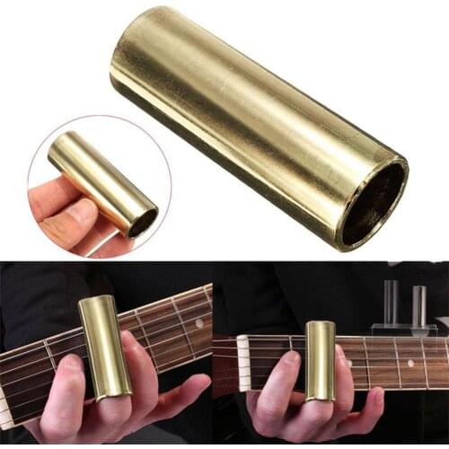 Guitar Bass Brass Slide Guitar String Finger Tube Slider 60/70mm for Strings Instrument Guitar Bass Ukulele Mandolin Parts