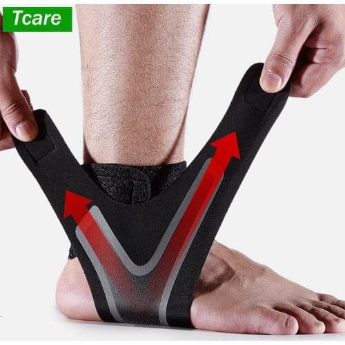 Tcare Sports Protective Football Ankle Support Basketball Ankle Brace Compression Nylon Strap Belt Ankle Protector Pain Relief