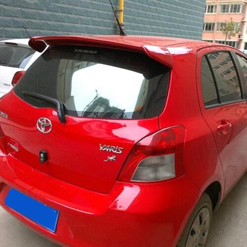 Rear Trunk Lid Spoiler Wing 2008 - 2013 ABS Material Customize Color DIY Paint Sport Car Spoiler Use For Toyota Yaris