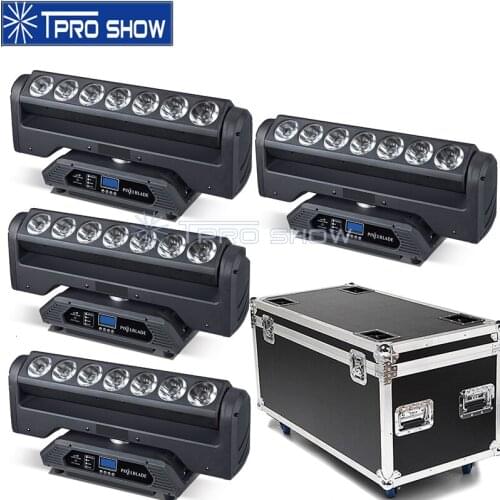 LED Pixel Beam Moving Bar 7x15W Lyre Beam Moving Head Light Infinite Spin Stage Lighting Effect Dj Equipment 4 Lights 1 RoadCase