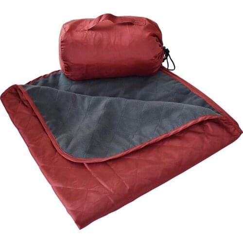 Outdoor Camping Blanket Warm Fleece Nap Blanket Moisture-proof Picnic Mat