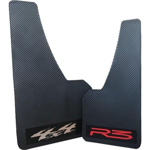 Universal Mud Flaps For SUV Vehicle Car Pickup Carbon Fiber Pattern Mud Guards Universal Mudguards Car Fenders 2pcs