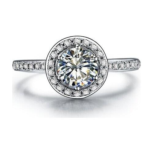 3 Carat Pure Gold 18K Vintage Style Fascinating Certificate Moissanite Women Wedding Ring Romantic Anniversary Gift For Her