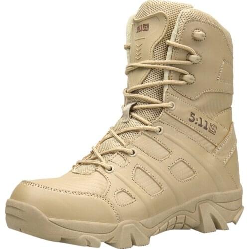 Military Tactical Men Boots Special Force Leather Desert Combat Ankle Boot Army Work Shoes Men Shoes Military Boots