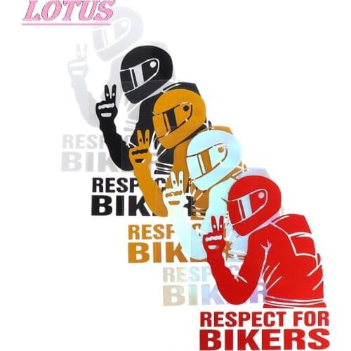 2PCS Respect Biker Sticker For On Car Motorcycle Vinyl 3D Stickers Motorcycle Vinyl 3D Stickers And Decals 15x11CM Hotsale