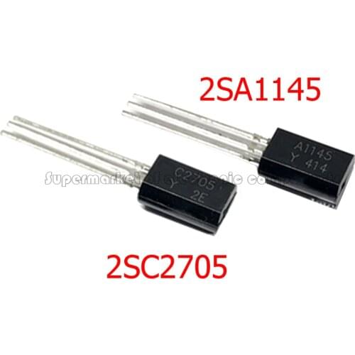 40Pairs 20PCS A1145 2SA1145 And C2705 2SC2705 To-92 New