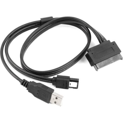 50cm 22 Pin to eSATA Data + USB Powered Cable 2.5 Inch Hard Disk Drive SATA