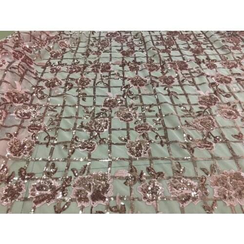 Free shipping stock 5yards/bag jl342# good quality sequin tulle mesh lace fabric for bridal wedding dress/sawing