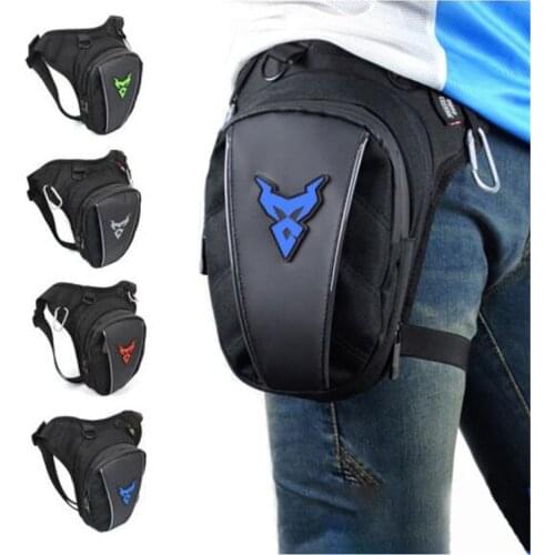 Men Canvas Motocycle Drop Leg Bag Waist Bag Motorbike Waterproof Fanny Pack Belt Hip Bum Travel Bag Motorcycle Biker Moto Riding