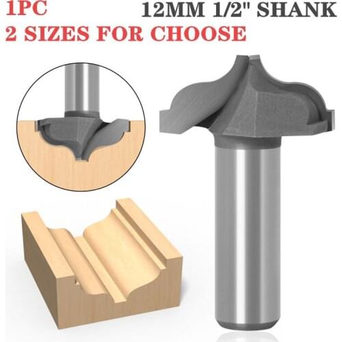 12mm 12.7mm Shank Woodwork Cutter Power Tools Architectural Cemented Carbide Molding Router Bit Trimming Wood Milling Cutter