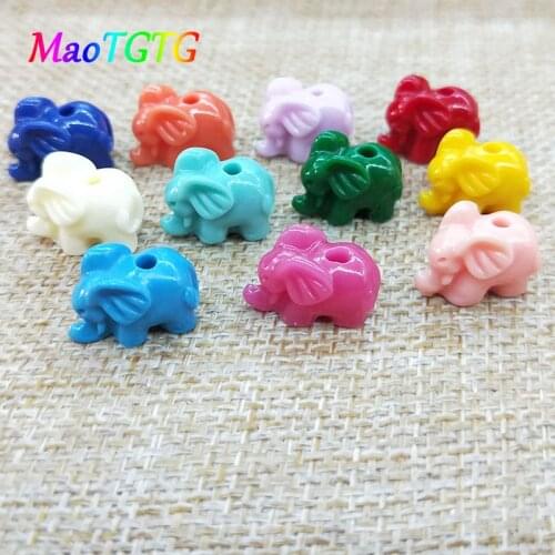 14mm Colorful Elephant Coral Beads For Jewelry Making Necklace Bracelet Synthetic Coral Beads Jewelry Making Wholesale