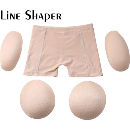 Hot Selling Womens Butt Lifter Shapewear Panties Padded Middle Waist Hip Enhancer Shaper Panty