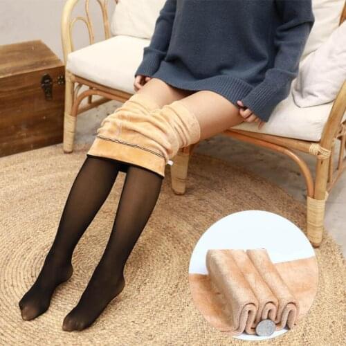 New 80g 140g 200g 220g 300g 350g plus velvet padded tights womens pantyhose t womens panties fall See Through Tights