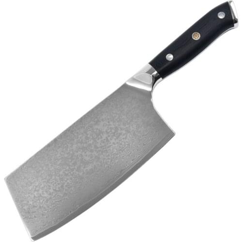 Cleaver Chopping Knife Damascus Steel New High Quality Chinese Cutting Knives VG10 Chef Cooking Chopper