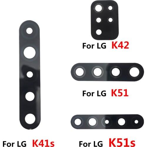 New Camera Glass Lens For LG K41S K42 K51 k51S K61 K62 Plus Back Rear Camera Glass Lens with Glue Replacement Repair Spare Parts