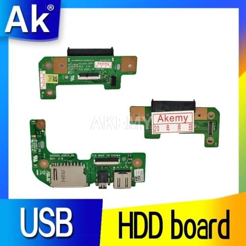 Originally For Asus X555D X555DG X555Q X555QG USB HDD board AUDIO CARD Adapter HDD BOARD tested with cable