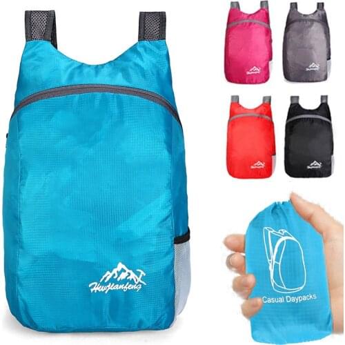Portable Foldable Backpack 20L Lightweight Hiking Bag Outdoor Sport Bag Pack Waterproof For Women Men Travel Hunting Fishing