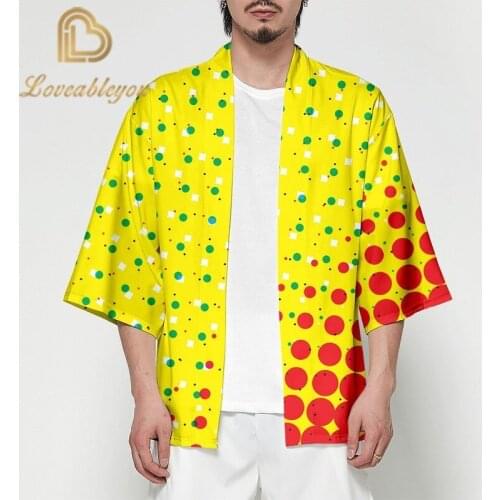 2020 New Style Pop Style Japanese Style Casual Kimono Streetwear Men Women Fashion Cardigan Japan Harajuku Clothes Tops