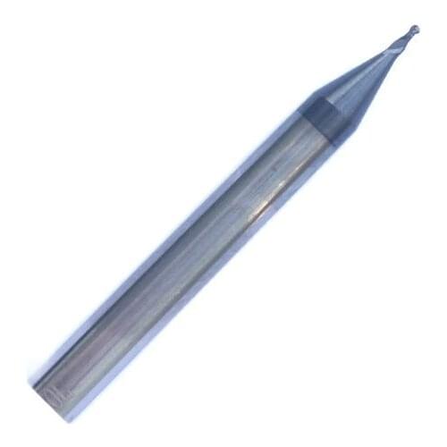 Radius=0.25-0.4mm 2 Flutes HRC55 Tungsten Carbide Ball nose End Mills Spiral Bits Carbide CNC micro Ball Endmills Router Bits