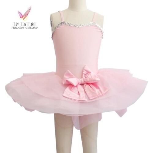 Pink Romantic Ballet Dance Gymnastics Leotard Classical Ballet Clothes Children Girl Swan Lake Ballet Costumes Kids Ballet Dress