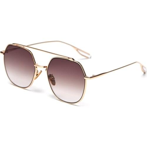 Gradient brown Sunglasses Women Square Glasses Fashion Luxury 2019 Brand Designer Clear Shades Vintage Metal Male Sunglasses NX