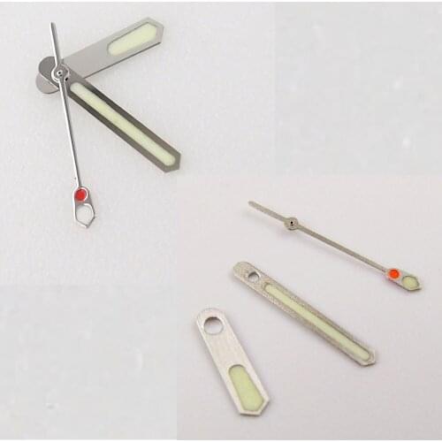 Super luminous green watch hands parts fit for SKX 4R35 7S26 NH35 NH36 automatic movement wristwatch needles replacement