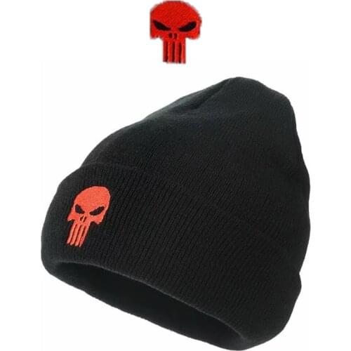 Skull Beanie Bone Embroidery Knitted Hats for Winter Hats for Womens Hat Girl Autumn Female Beanie Caps Warmeradies zzm015