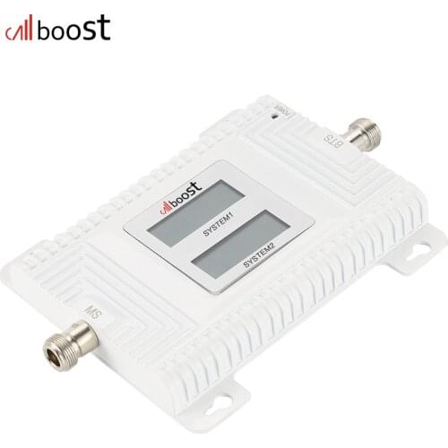 70dB Cellular Amplifier 2G 3G 4G Dual Band Signal Booster GSM 900MHz LTE 1800MHz WCDMA 2100MHz Mobile Cell Phone Signal Repeater