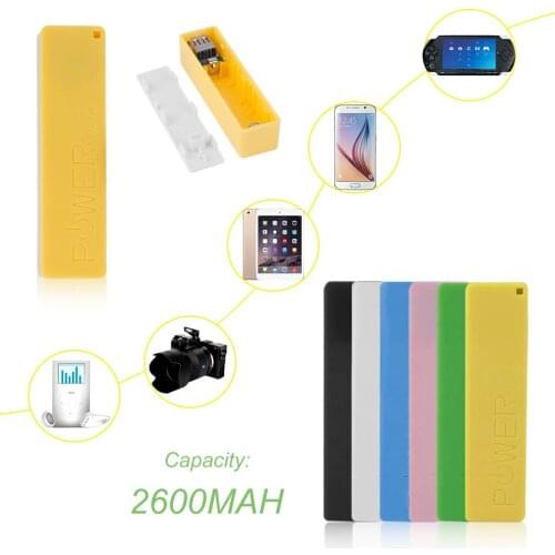 2600mAh 18650 USB Power Bank Battery Charger Case DIY Box For iPhone For Smart Phone MP3 Electronic Mobile Charging