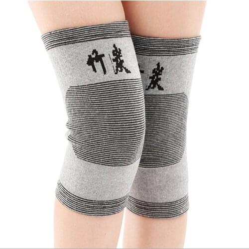 1 Pair Winter High Elastic Knee Pads Women Warm Knee Pads Bamboo Breathable Self-Heating Knee Pad Outdoor Climbing Men Knee Pads