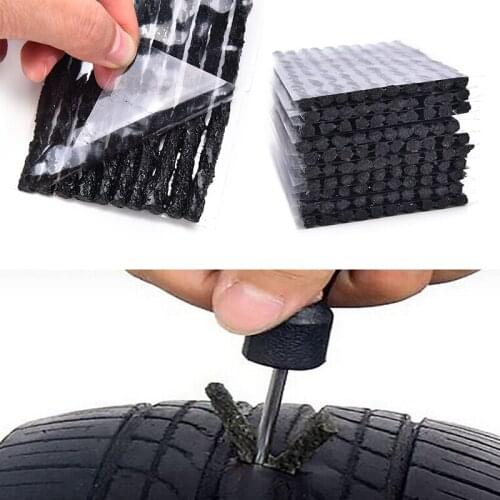 100pcs/pack Bike Motorcycle Van Car Tubeless Tyre Emergency Puncture Repair Tire Strip
