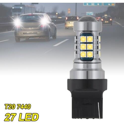 12V 3030 SMD Signal Lamp White Yellow Red Color T20 7440 WY21W W21W Led Bulbs Reversing Lights Turn Brake Backup Light