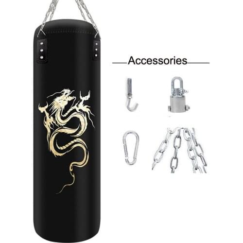 150cm Heavy Fitness Boxing Sandbag MMA Thai Punching Boxing Bags for Men Taekwondo Sanda Boxing Home Training Punching Bag Set