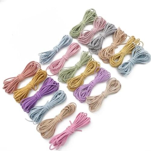 5Meters/lot 2/3/3.5mm MultiColors High Quality Elastic Cord Rubber Band String Stretch Rope Elastic Line DIY Sewing Accessories