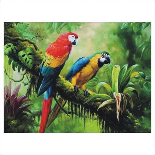 5D DIY Diamond Painting Animal Parrot Cross Stitch All-round Diamond Home Decoration Mural Gift T410