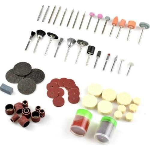 Electric grinder accessories 100 pieces of wooden box set accessories in bags, cutting and grinding, polishing and grinding head