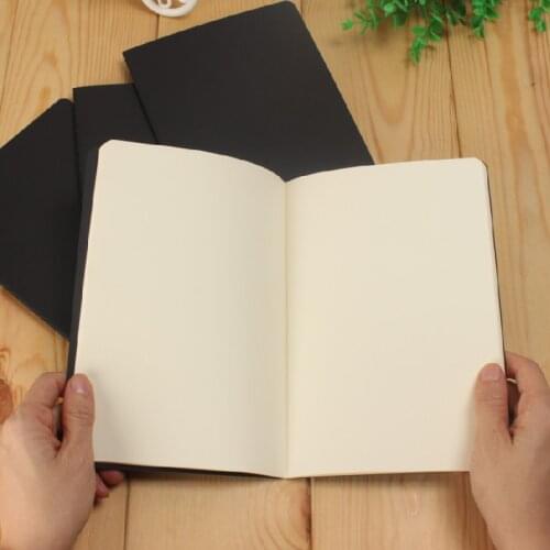 16K Large Sketch Book Thicken Blank Inner Page Plain Writing Book Art Painting Book White Paper Graffiti Book 280 Pages NoteBook