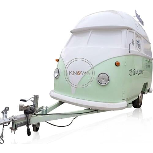 Towable Street Food Trailer Mobile Kitchen Caravan Motorhome Fast Food Cart Kiosks Van Snack Truck Supplies For Sale