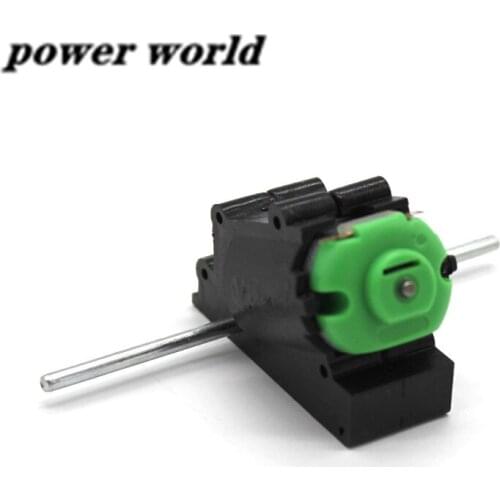 Double Shaft Bevel Angle Gear Motor Reduction Gearbox Technology Small Production Materials for DIY Remote Control Car