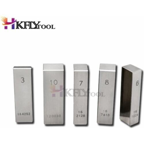 Gauge block 10mm, 20mm, 30mm, 40mm, 50mm Block Gauge Measure Gage Block Steel Square Gage Measure vernier caliper, micrometer
