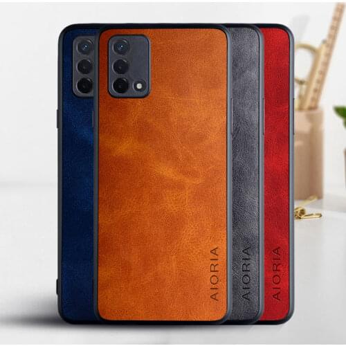 Phone Case for Oppo A74 4G coque Luxury Vintage leather Skin covers for oppo a74 4g case funda capa